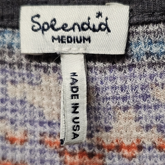 3/$25 Splendid | Waffle Knit Long Sleeve Thermal Top size Medium - Picture 6 of 10